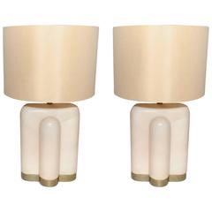 Pair of Parchment Table Lamps