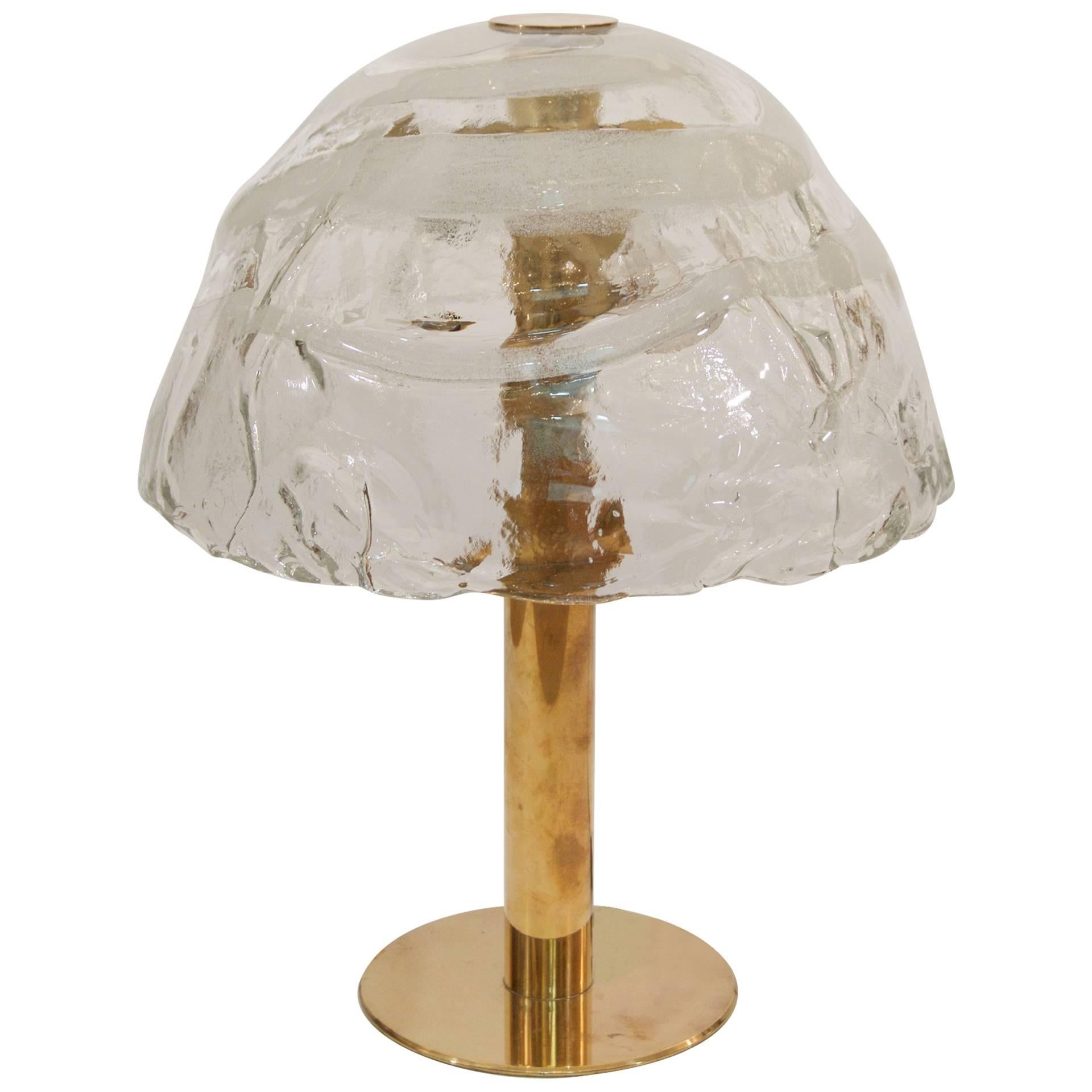 Kalmar Table Lamp with Massive Glass Shade﻿