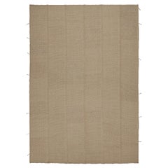 Rug & Kilim’s Contemporary Kilim in Beige with Muted Textural Stripes
