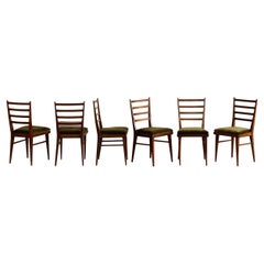 Guglielmo Ulrich Dining Chairs for Saffa Milano, 1950, Set of 6