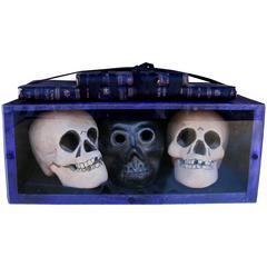 Fritz Scholder Sculpture, circa 1980s, Three Skulls 10