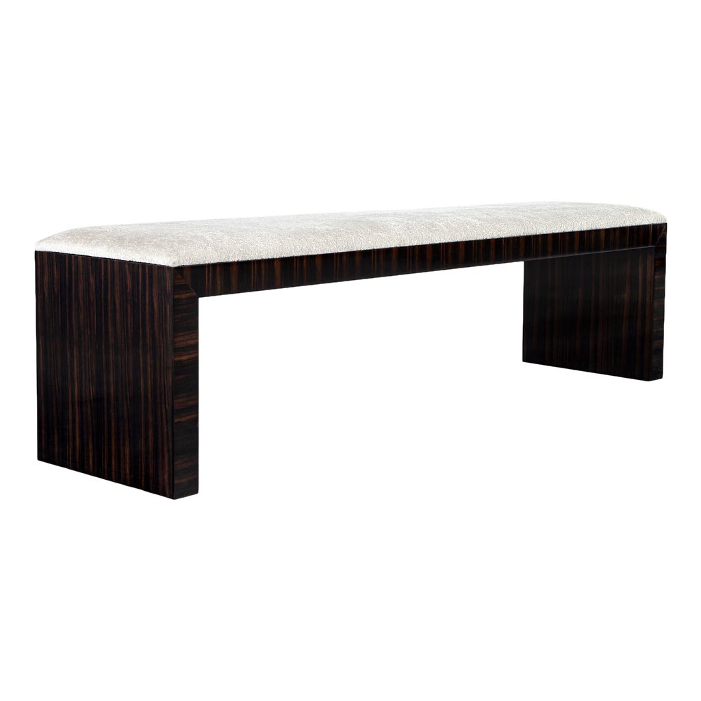 Banc moderne en macassar par Carrocel en vente