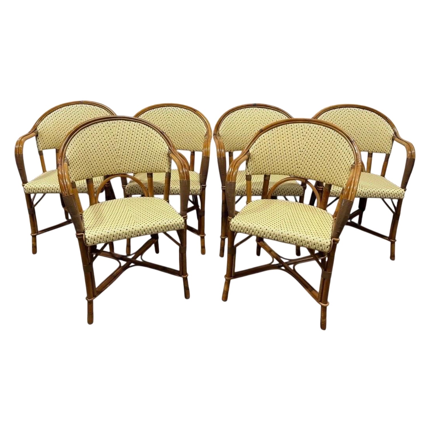 Maison Maison Louis Drucker, set di 6 poltrone Parigi