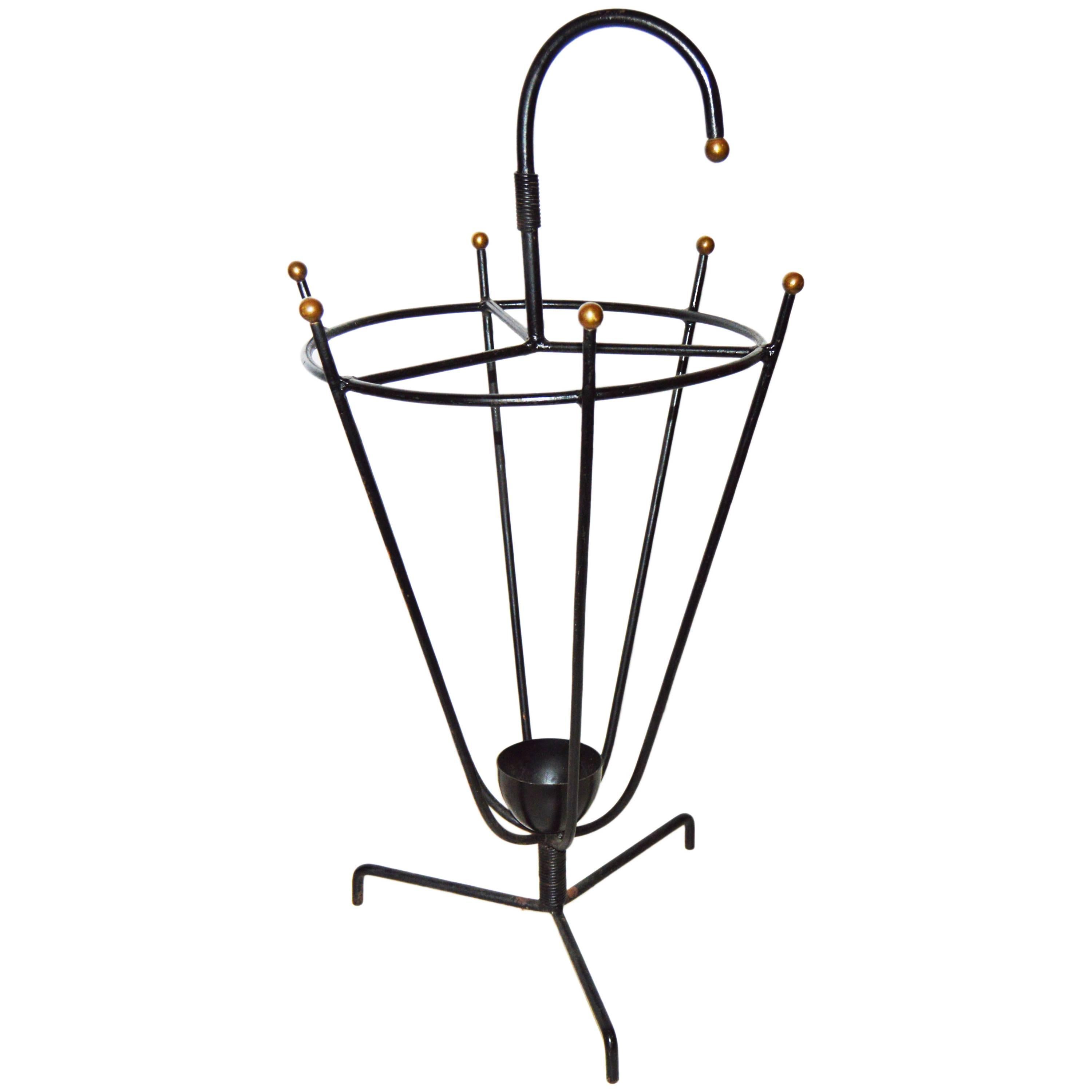 Jacques Adnet Umbrella Stand For Sale