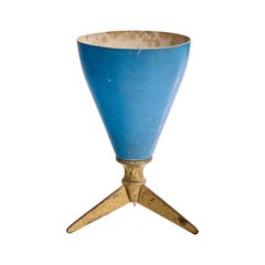 Italian Designer, Table Lamp, Brass, Metal, Italy, 1950s
