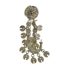 Pendentif en métal bulgare ancien, 19e siècle