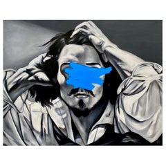 PETRA VON KAZINYAN - L'Io (dopo COURBET) Acrilico su tela 32x40