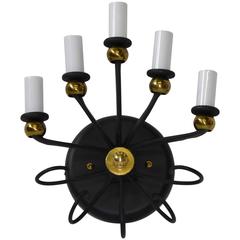 1950s Jean Royere Style Italian Five-Light Sconce 7