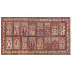 Doris Leslie Blau Midcentury Khotan Samarkand Handmade Wool Rug (tapis de laine fait main)