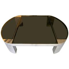 Extraordinary "Banker" Coffee Table Custom Made by Karl Springer for Bjorn Borg