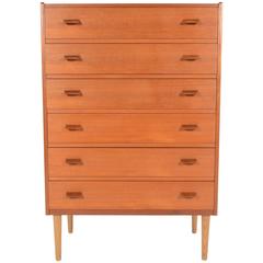 Poul Volther Six-Drawer Highboy Dresser