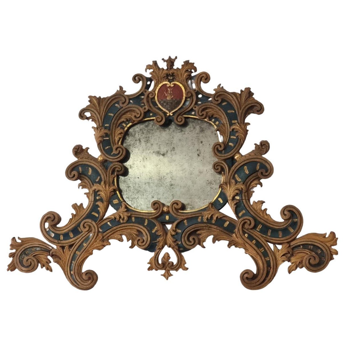 Grande fregio veneto intagliato e dorato, XVIII secolo im Angebot