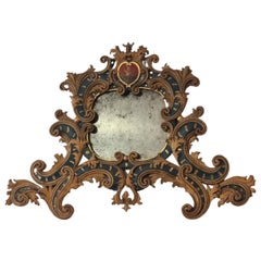 Grande fregio veneto intagliato e dorato, XVIII secolo