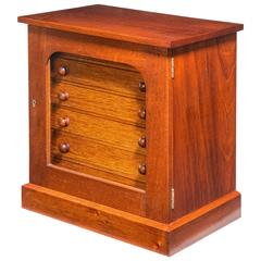 Vintage Late Victorian Six-Drawer Tabletop Collectors Cabinet