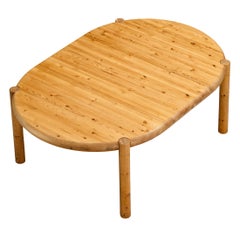 Mesa de comedor redonda extensible Rainer Daumiller de pino macizo