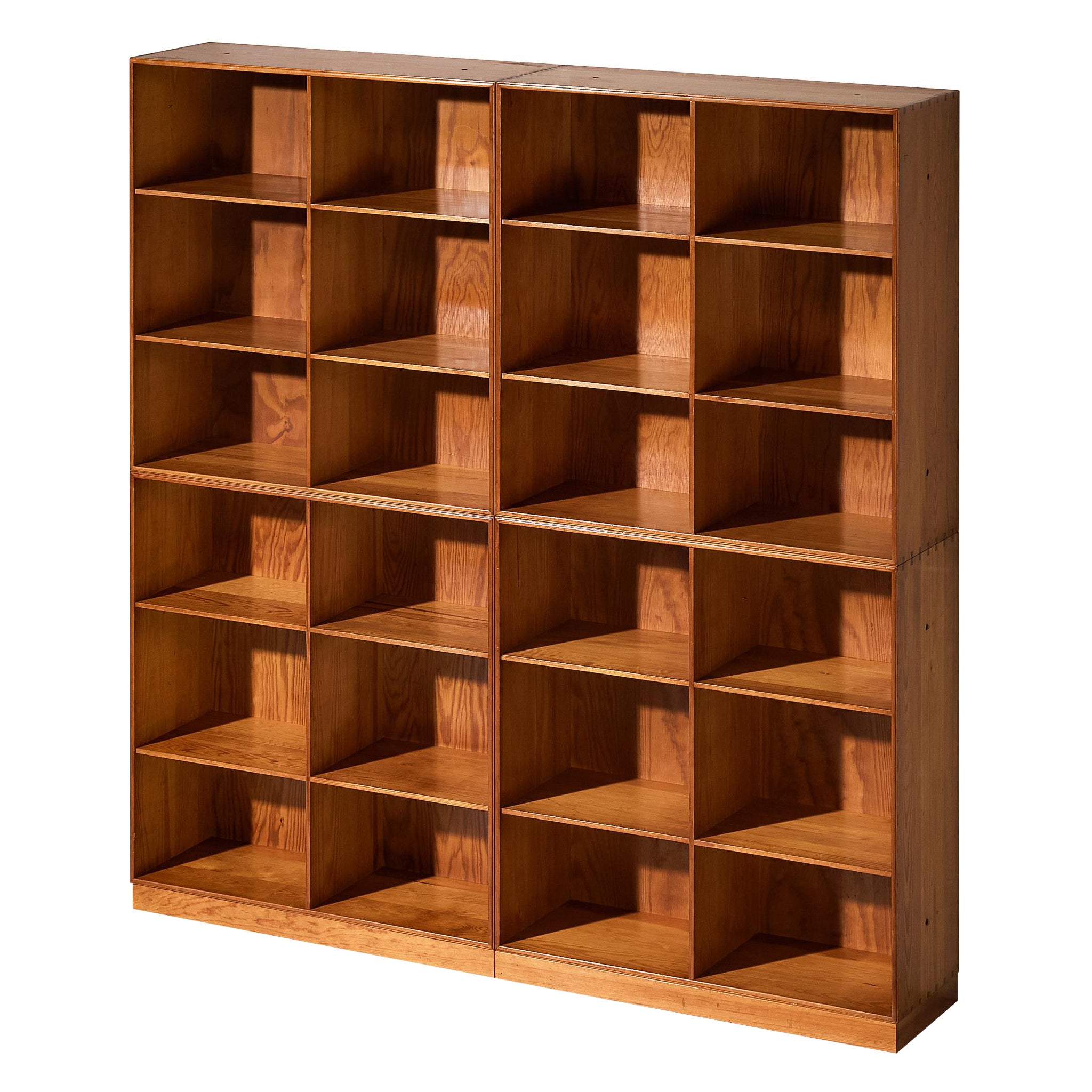 Mogens Koch for Rud Radmussen Modular Bookcase in Pine For Sale