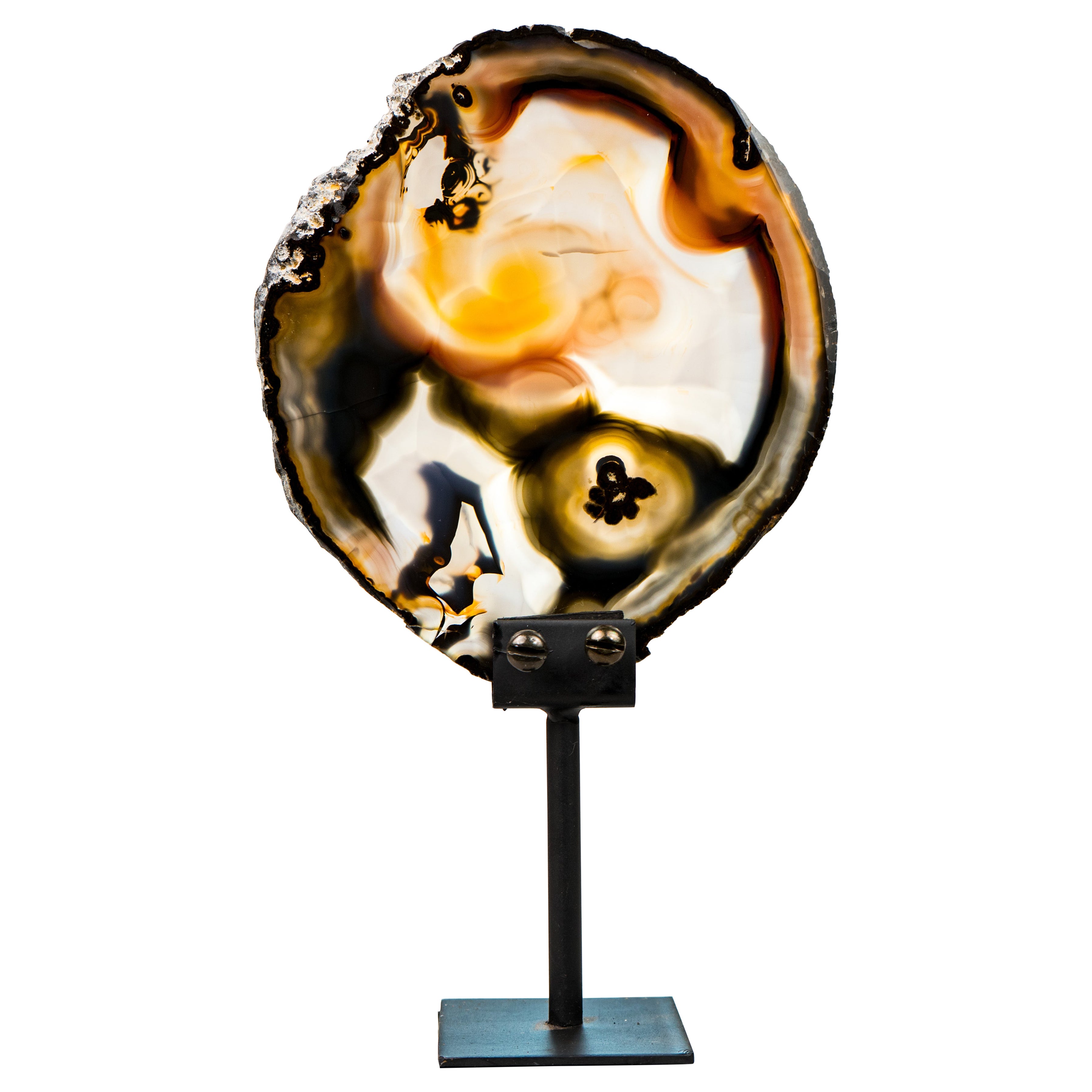 Rare Abstract Agate Slice For Sale