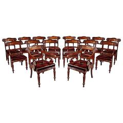 Dining Chairs in Mahogany, Set of 16