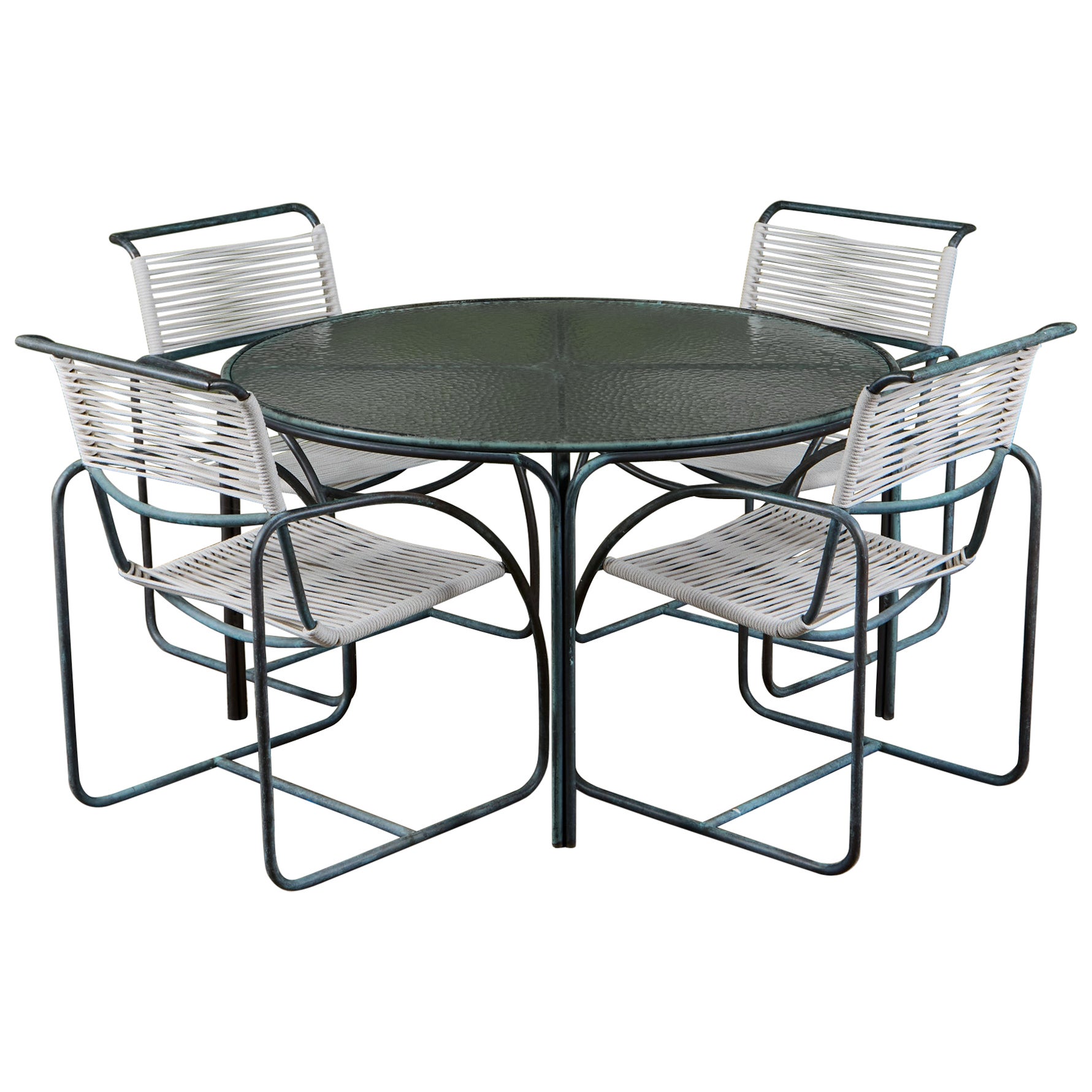 Kipp Stewart Bronze Patio Dining Set for Terra For Sale