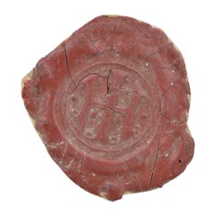 Antico sigillo di cera, 18° secolo