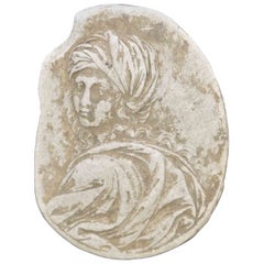 Ancienne intaille camée néoclassique, 19e siècle