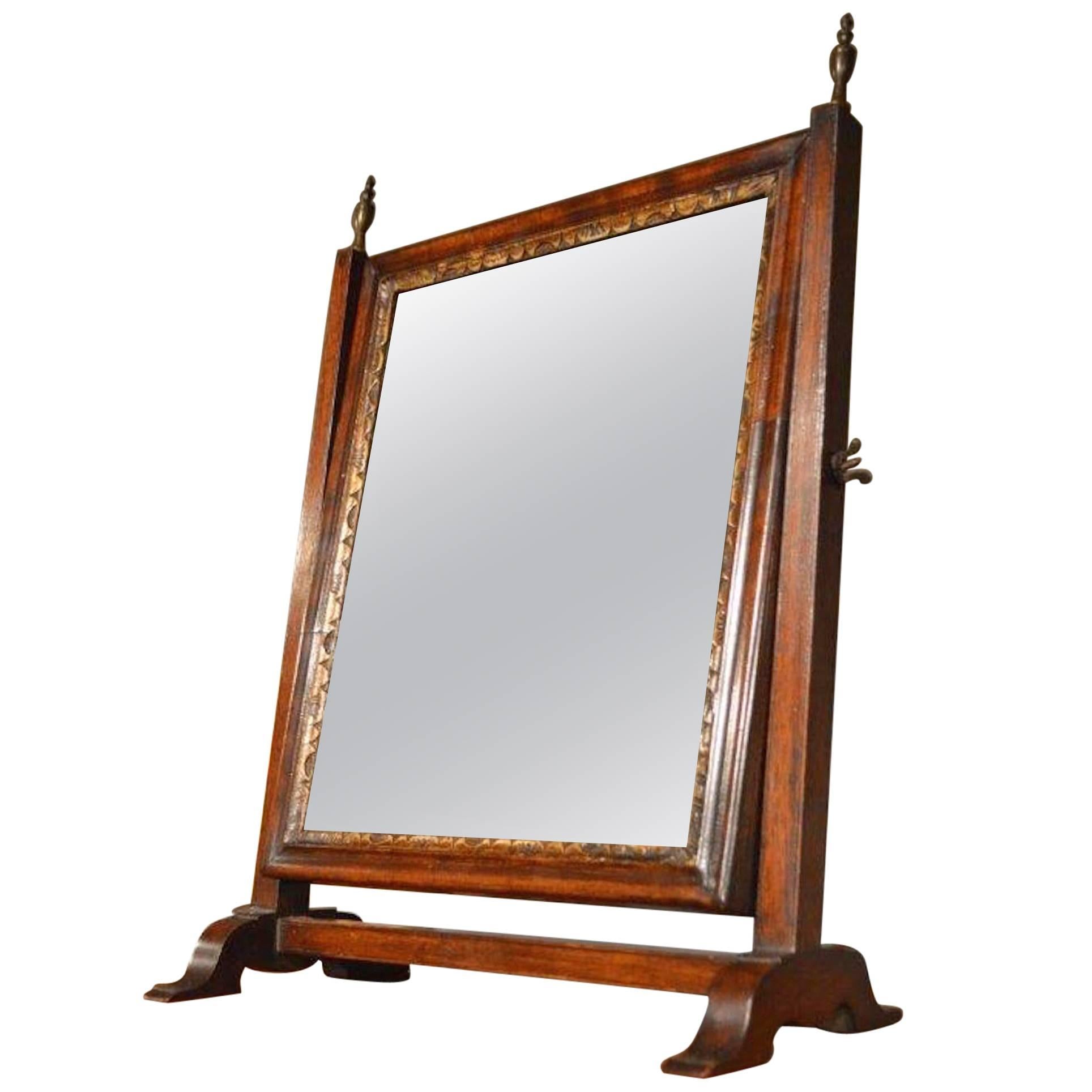 Mahogany George III Period Antique Dressing Mirror
