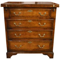 Antique Walnut and Herringbone Banded George I Style Bachelors Chest