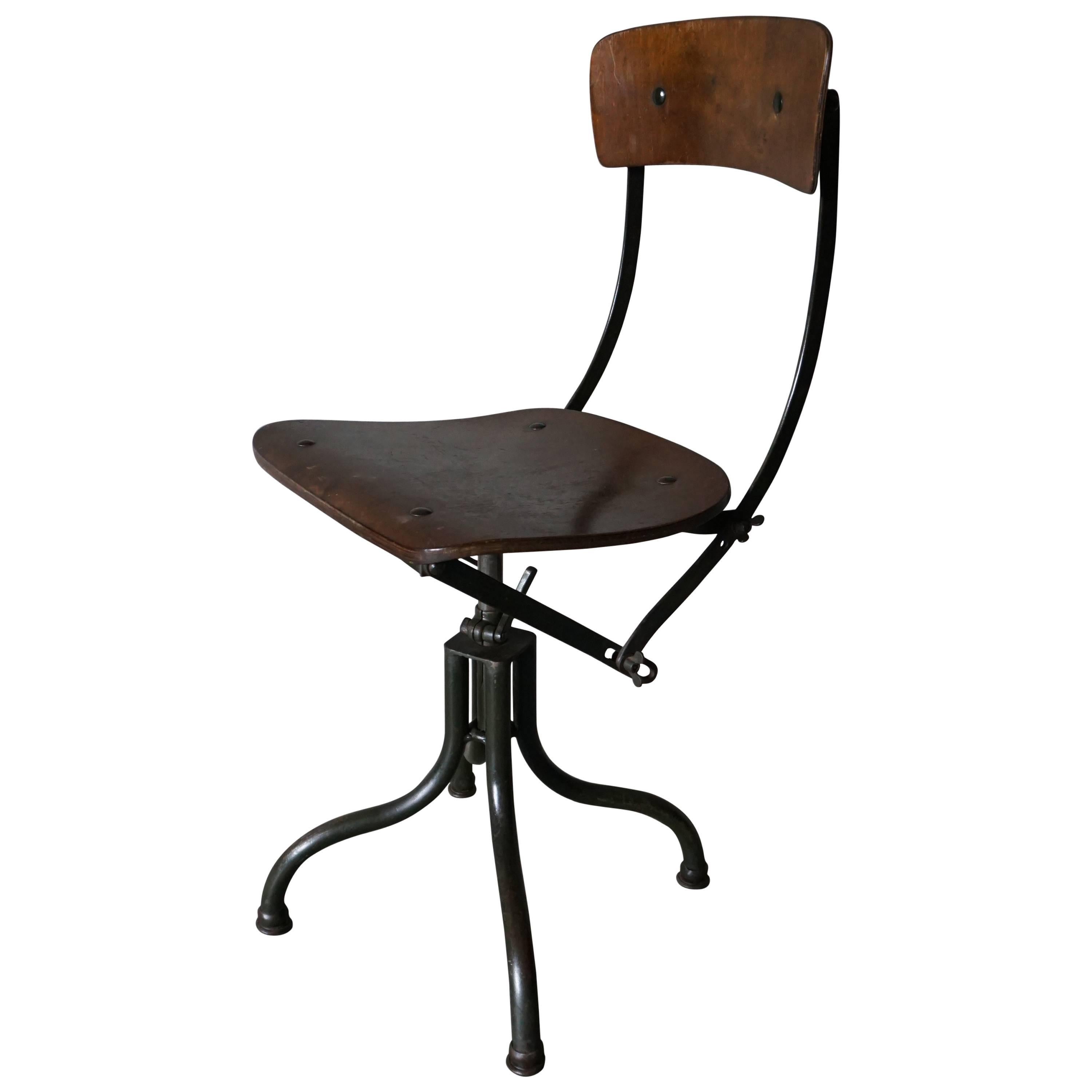 Industrial Work Chair by TanSad at 1stDibs