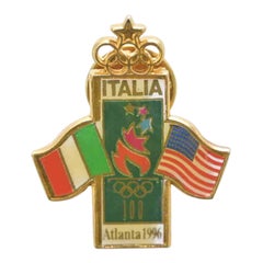 Pin's vintage Italie-USA des Jeux Olympiques d'Atlanta 1996, 1996