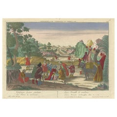 Optica Print of Joseph Sold by His Brothers to Ishmaelites, 1770 -Biblical Scene