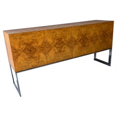 Credenza in radica di Milo Baughman, Thayer Coggin, anni '70