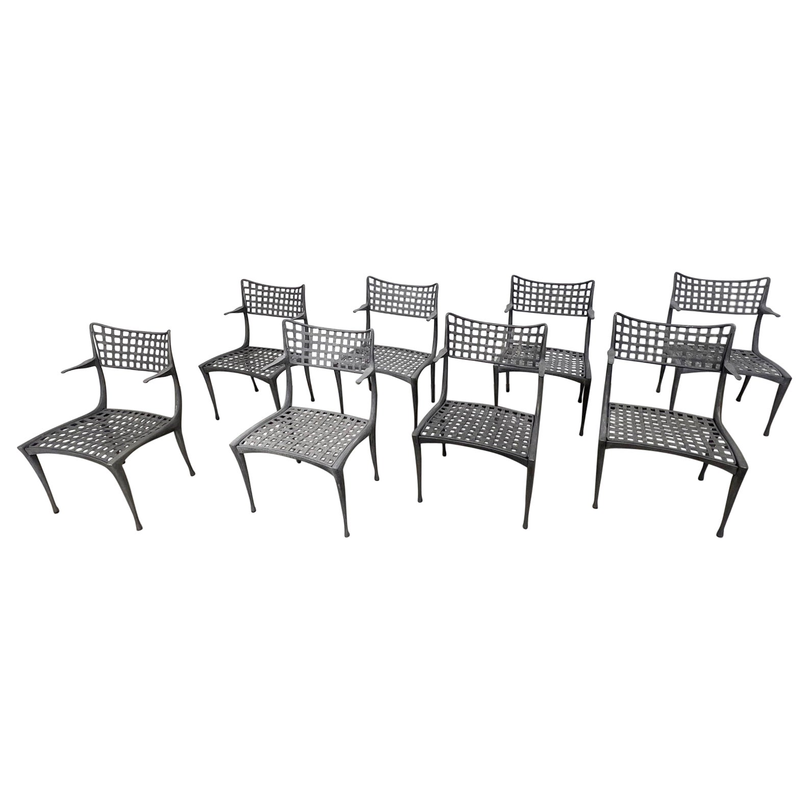 8 Fauteuils Brown Jordan Sol Y Luna en vente