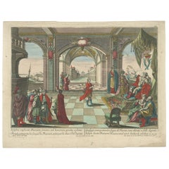 Joseph and Pharaoh – Antique Vue d’Optique by Probst, c.1770