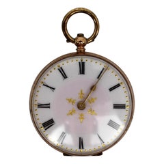 Montre de poche ancienne en or 9k - Circa 1880-1900, poinçonnée