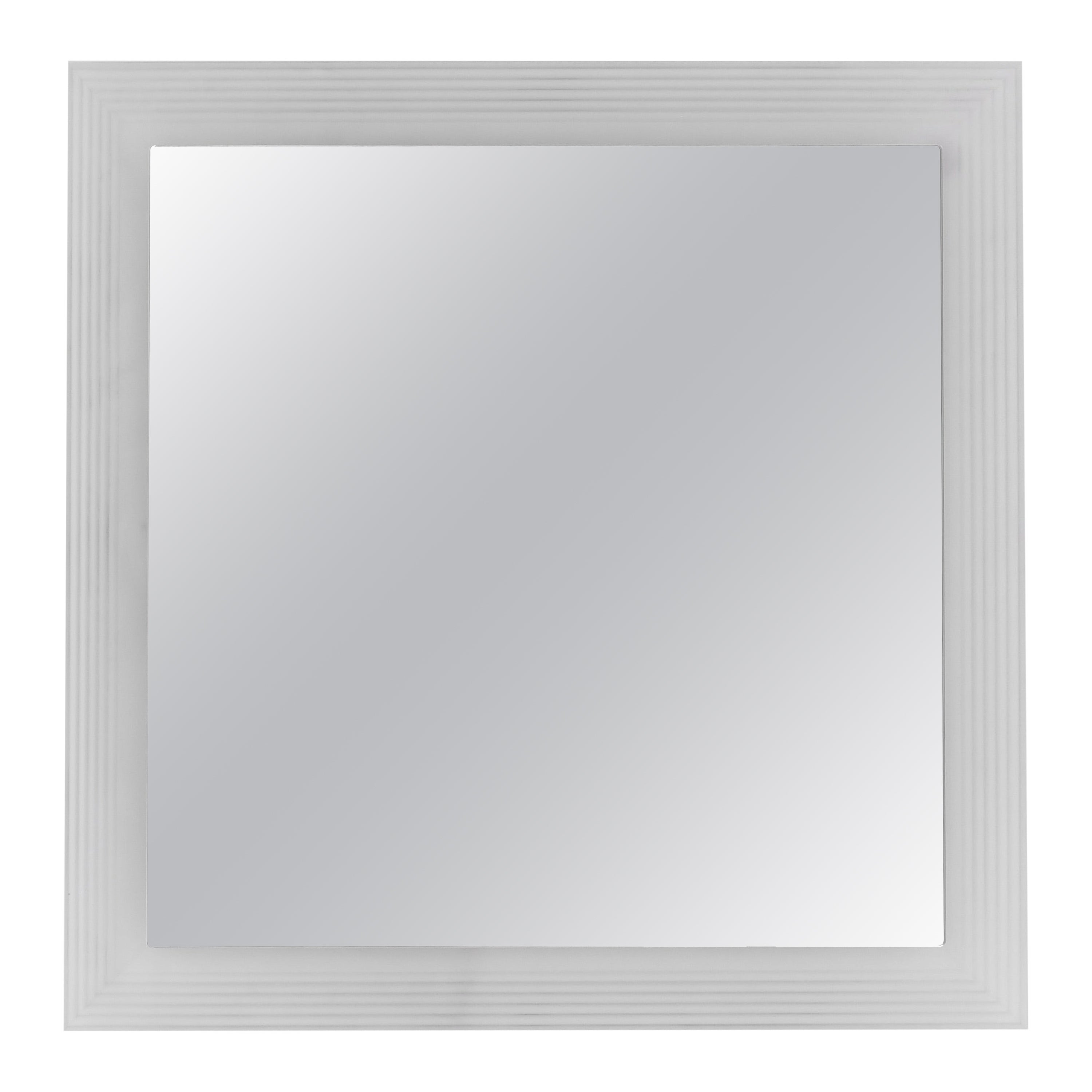 Vintage Square Spiegel aus Glas, Italien 1970er Jahre. im Angebot
