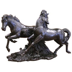 Mid-Century Bronze Horse Sculpture Signed David Alan Jones Limited Edition 4/8