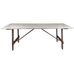 Country Folding Clam Bake Trestle Table