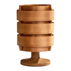 Hans-Agne Jakobsson, lampe de bureau en pin, Suède, années 1970