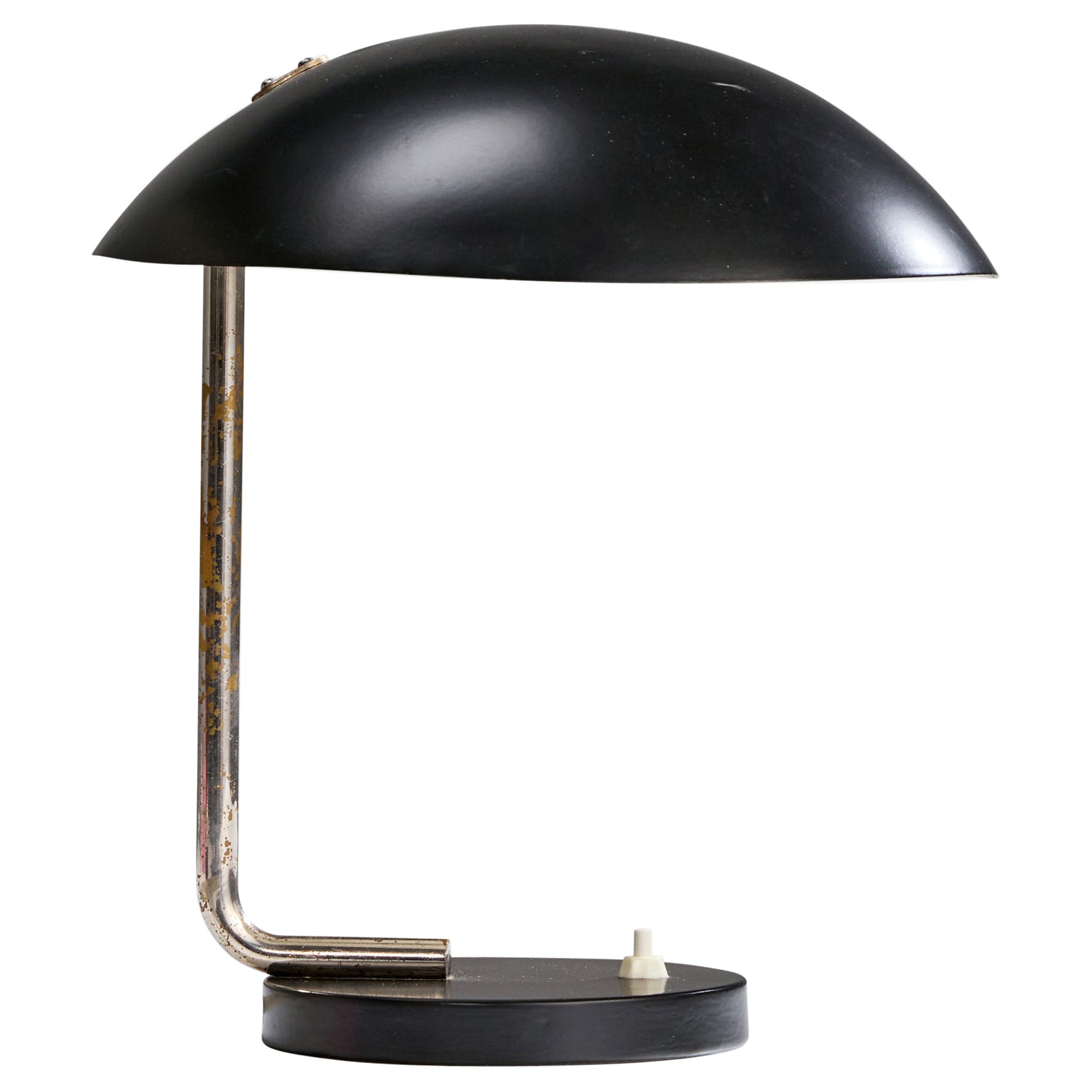 Paavo Tynell, lampe de table, chrome, métal, Finlande, années 1930 en vente