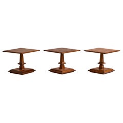 Designer américain, tables d'appoint, noyer, États-Unis, années 1950
