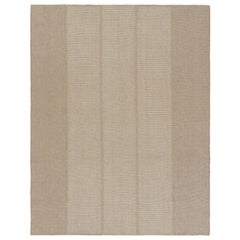 Rug & Kilim - Kilim contemporaneo con strisce beige testurizzate