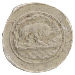 Ancient Neoclassical Cameo Intaglio with Capitoline She-wolf, 19th Century