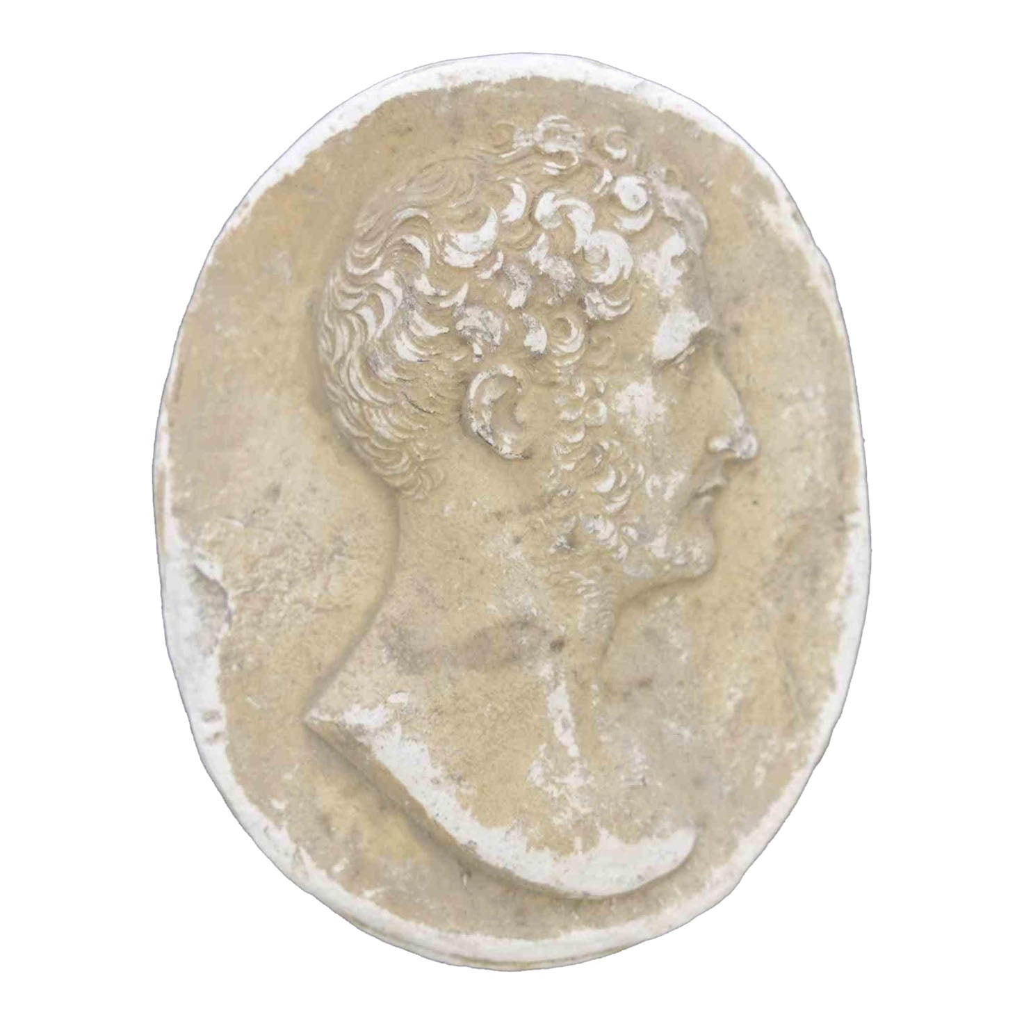 Camafeo calcográfico neoclásico antiguo, siglo XIX