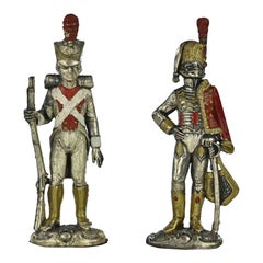 Hand Painted Metal Toy Soldiers, Late 19th Century