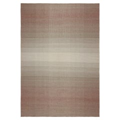 Rug & Kilim’s Scandinavian Style Ombre Kilim Rug in Brown Patterns