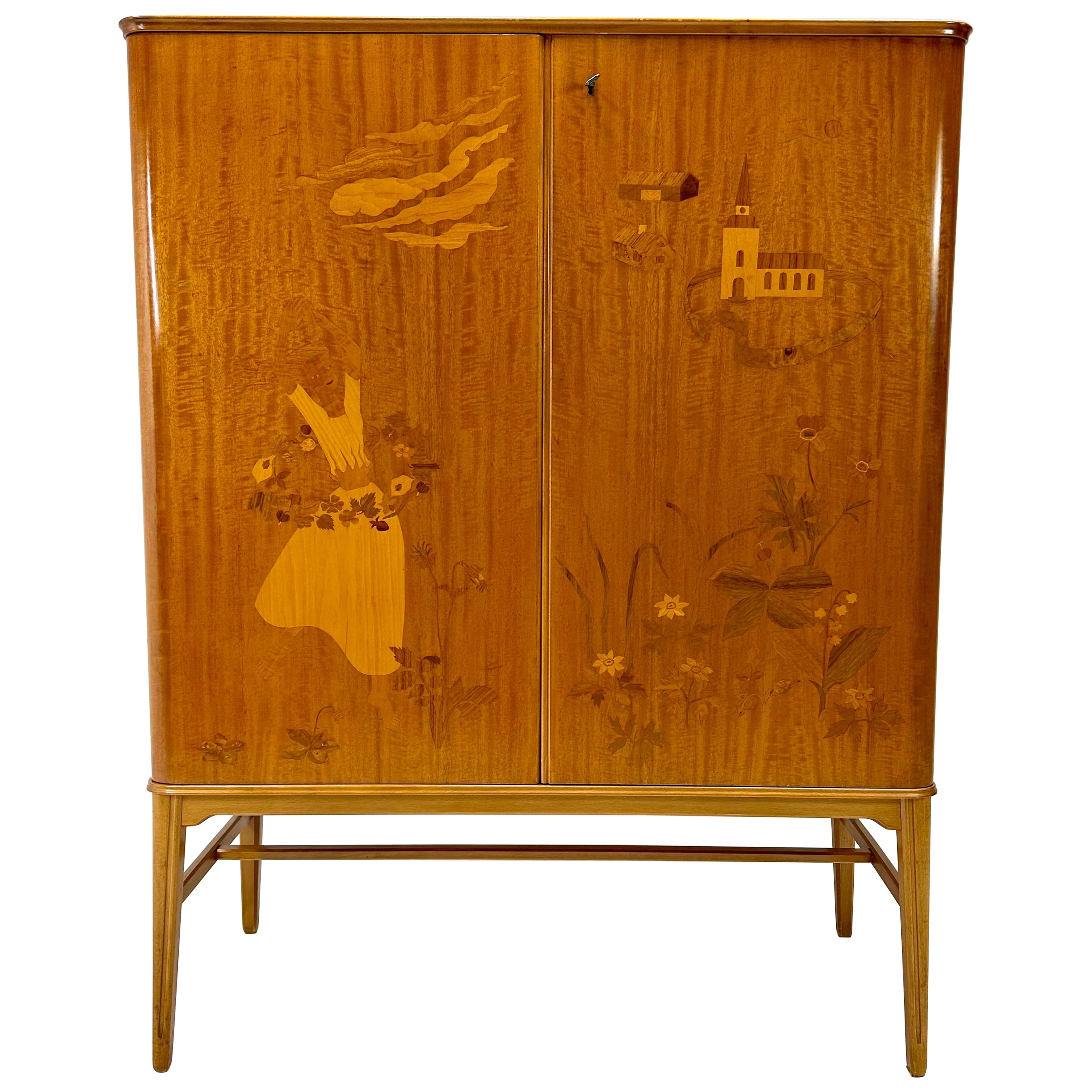 1940’s Swedish Cabinet by Erik Mattson For Sale