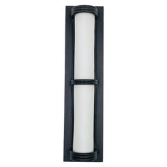 Steven Handelman Wall Sconce in Black Iron and White Acrylic
