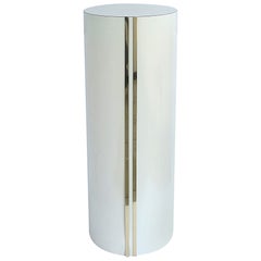'70s Modern Pedestal with Gold Accent