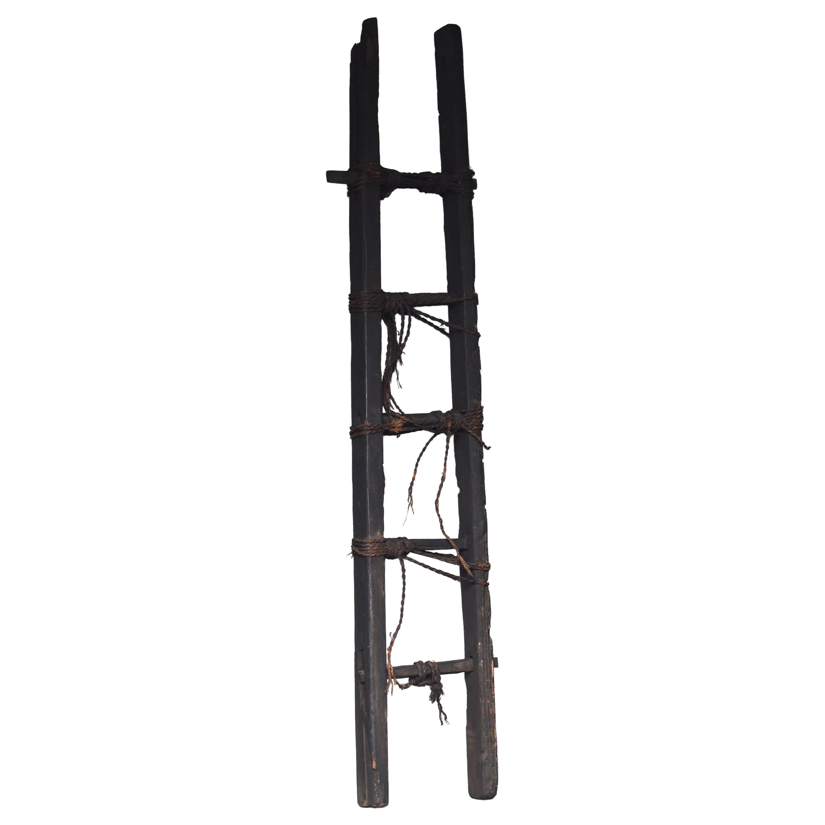 Échelle noire japonaise antique Wabi-Sabi 1800s-1860s / Objects fors Objects en vente