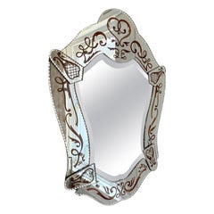 Italian 50's Venetian Style Mirror